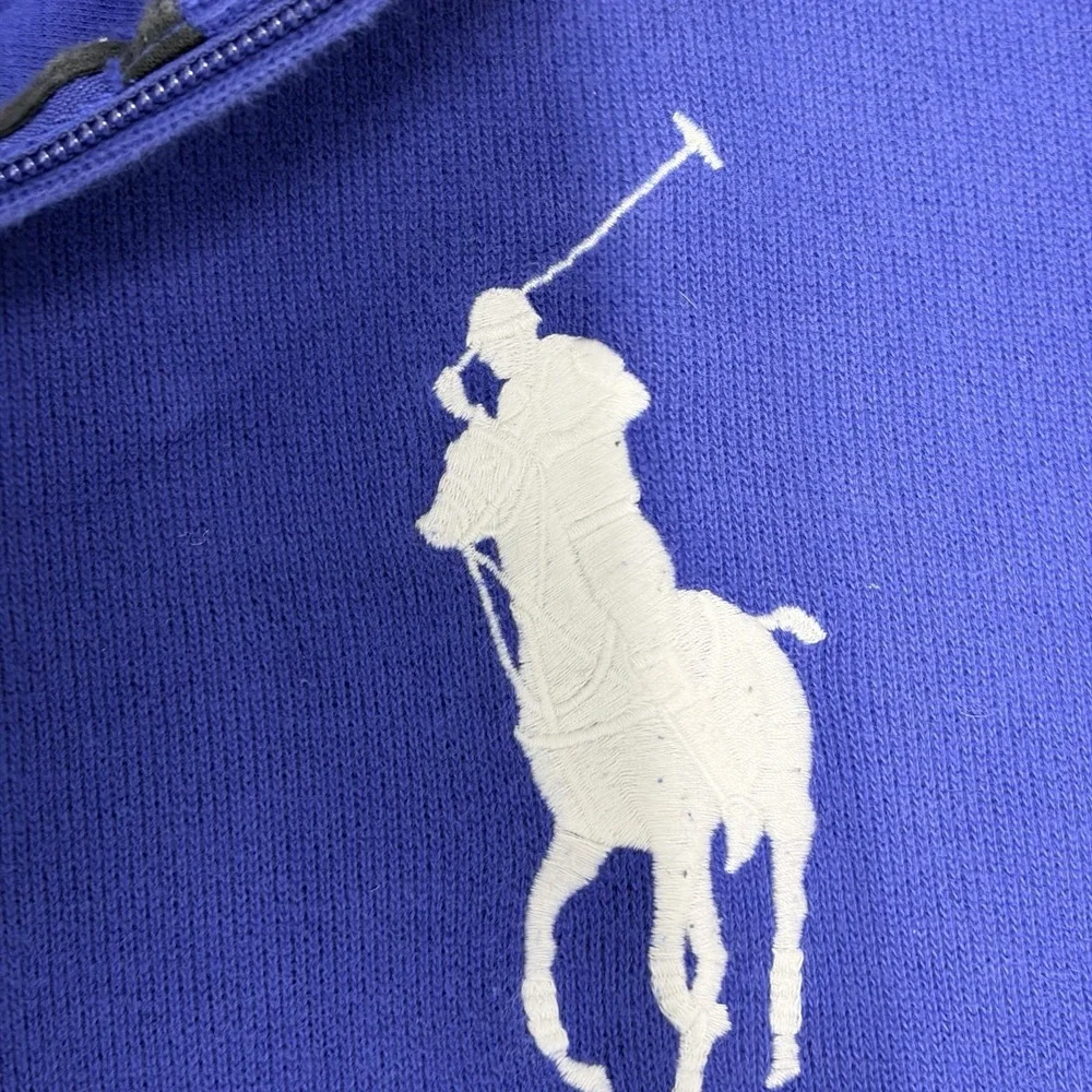 Polo Ralph Lauren Big Pony 1/4 Zip Pullover Men's Size XL Ski Blue